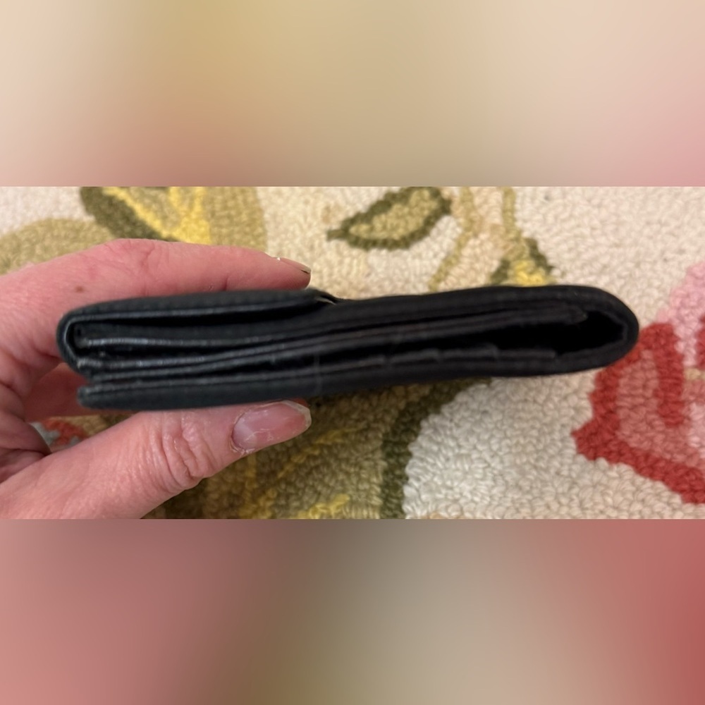 PRADA Unisex Tessuto Trifold Black Nylon Compact Wallet - Picture 4 of 16